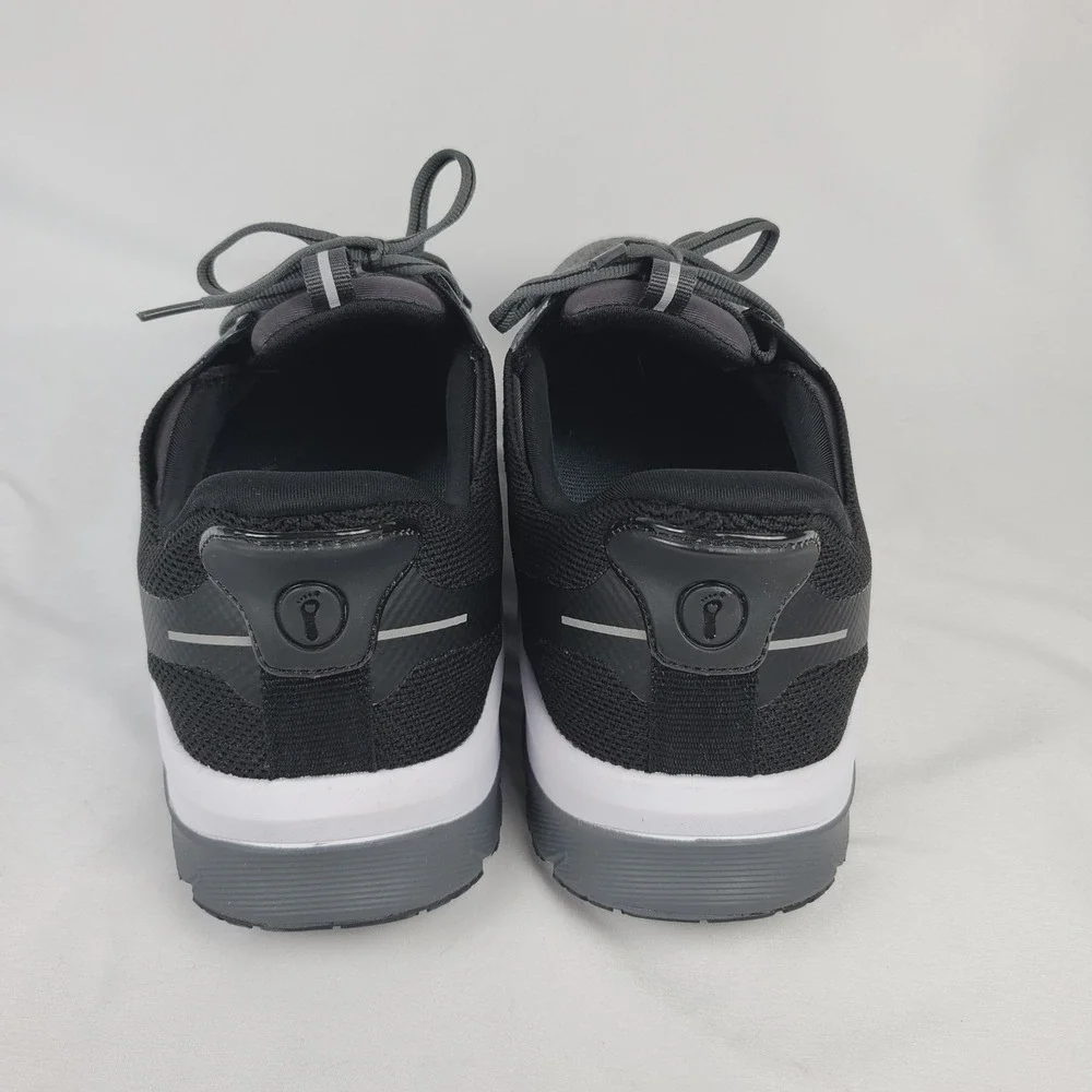 Orthofeet Tilos Hands-Free Wide Shoes Men's Size 11.5 2E Gray w/ Arch Boosters
